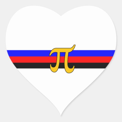 Polyamory Pride Flag Heart Sticker