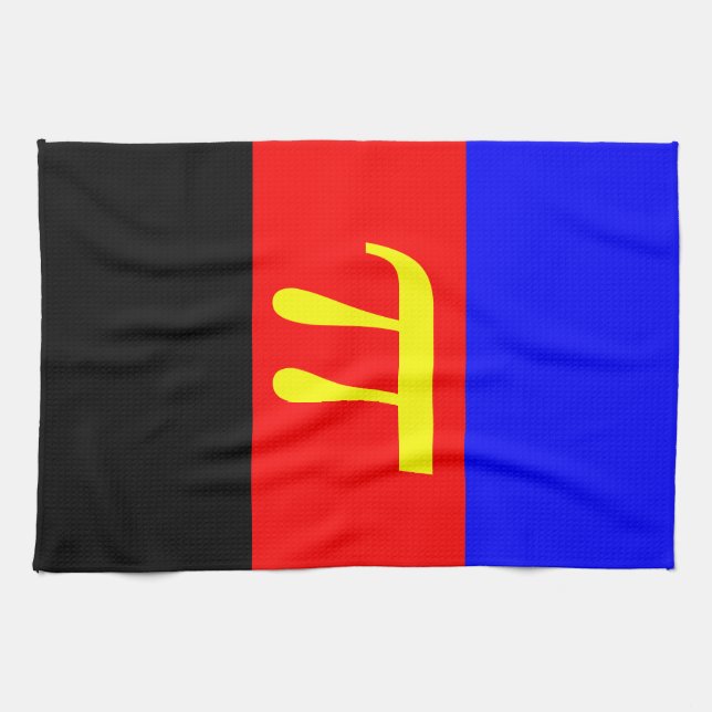 polyamory pride flag kitchen towel (Horizontal)