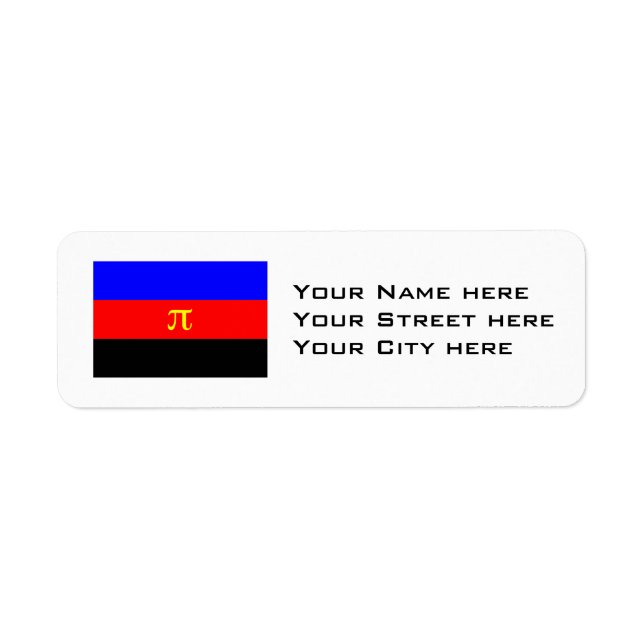 Polyamory Pride Flag Label (Front)