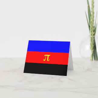 Polyamory Pride Flag Letterpress Thank You Card