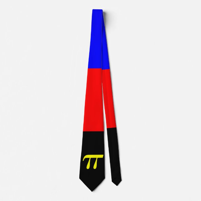 Polyamory Pride Flag Neck Tie (Front)