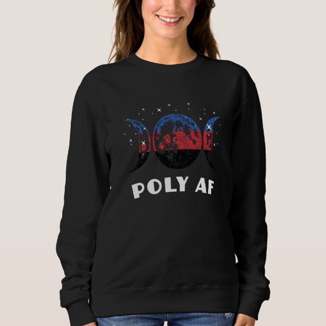Polyamory Pride Flag Not A Phase Polyamorous Sweatshirt (Front)