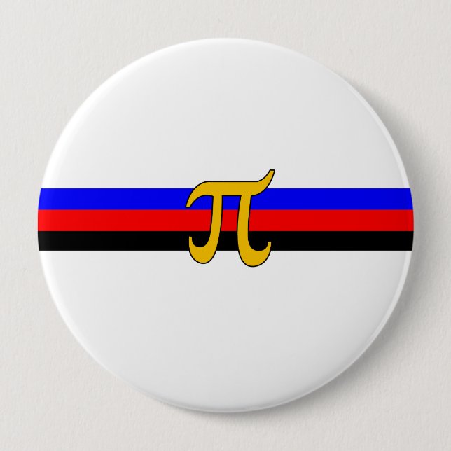 Polyamory Pride Flag Pinback Button (Front)