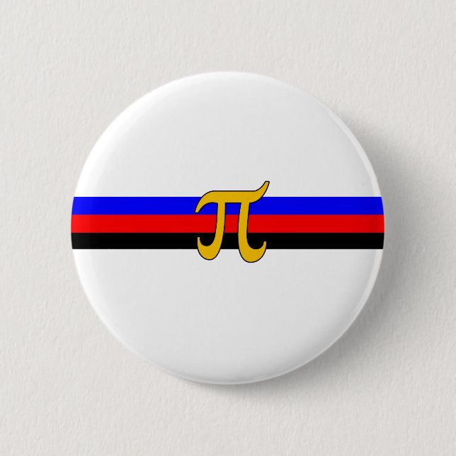 Polyamory Pride Flag Pinback Button (Front)