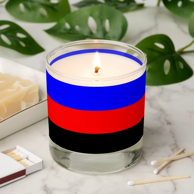 Polyamory Pride Flag Scented Candle (Lit)
