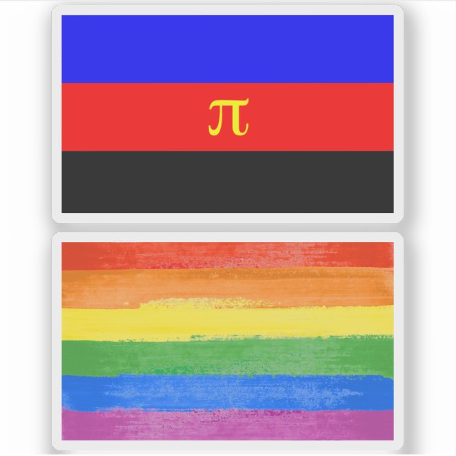Polyamory Pride Flag Sticker (Front)