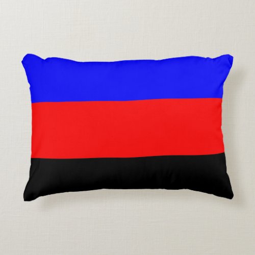 Polyamory Pride Flag Stripes Accent Pillow