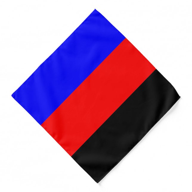 Polyamory Pride Flag Stripes Bandana (Front)