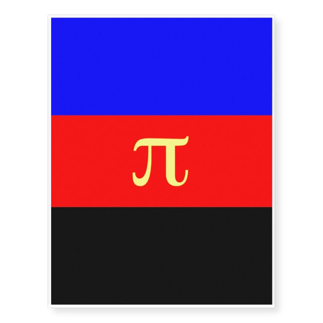 Polyamory Pride Flag Temporary Tattoos (Front)