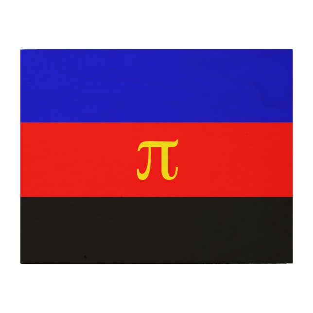 Polyamory Pride Flag Wood Wall Art (Front)