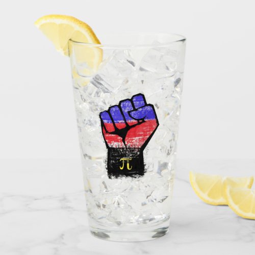 Polyamory Pride Protest Fist Glass