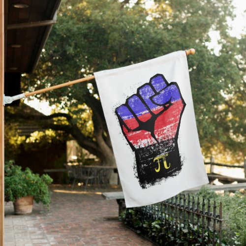 Polyamory Pride Protest Fist House Flag