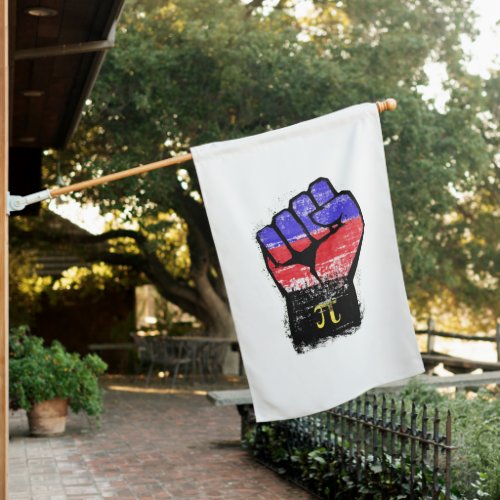 Polyamory Pride Protest Fist House Flag