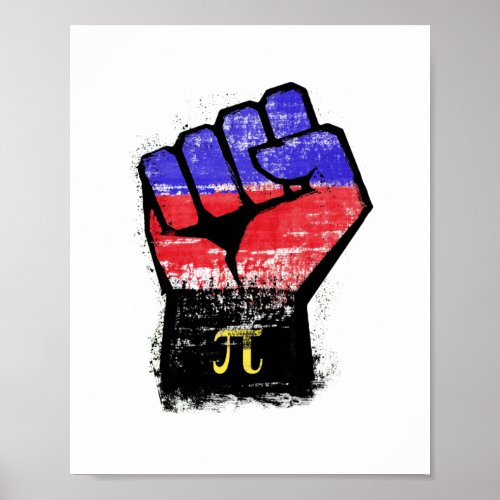 Polyamory Pride Protest Fist Poster