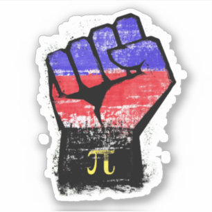 Polyamory Pride Protest Fist Sticker