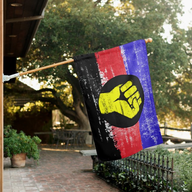 Polyamory Pride Protest Flag  (In SItu)