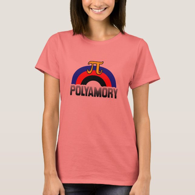 POLYAMORY RAINBOW FLAG T-Shirt (Front)