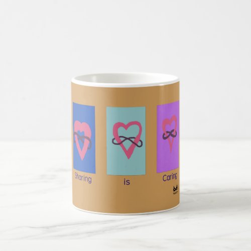 Polyamory Sharing is Caring Poly Logos Coffee Mug