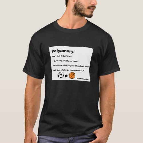 Polyamory Sports Metaphor Tee