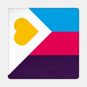 Polyamory Tricolor Coaster Set