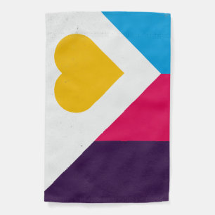 Polyamory Tricolor Garden Flag