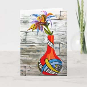 Polychrome - Blank inside greeting Card