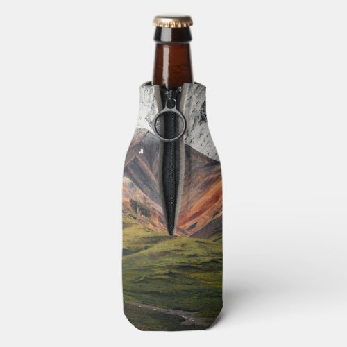 Polychrome mountain Denali NP Alaska Bottle Cool Bottle Cooler