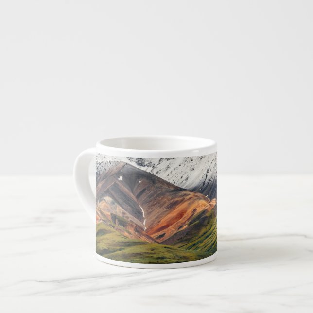 Polychrome mountain, Denali NP, Alaska Espresso Cup (Front Left)