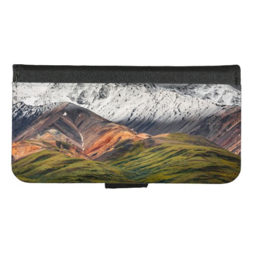 Polychrome mountain Denali NP Alaska iPhone 87 Wallet Case