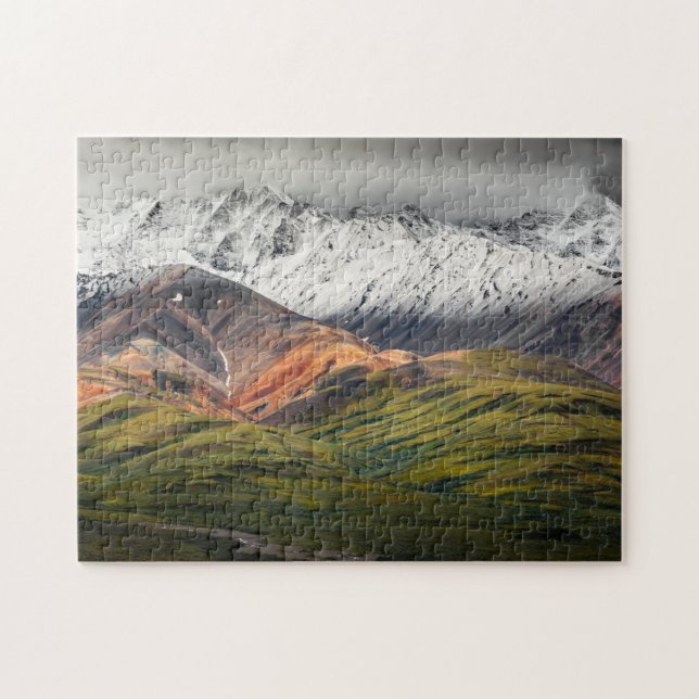 Polychrome mountain, Denali NP, Alaska Jigsaw Puzzle (Horizontal)