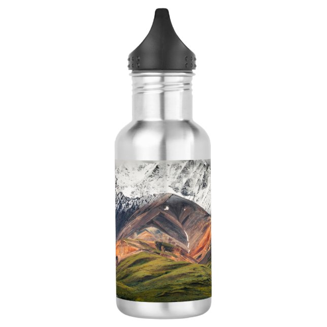 Polychrome mountain, Denali NP, Alaska Stainless Steel Water Bottle (Left)