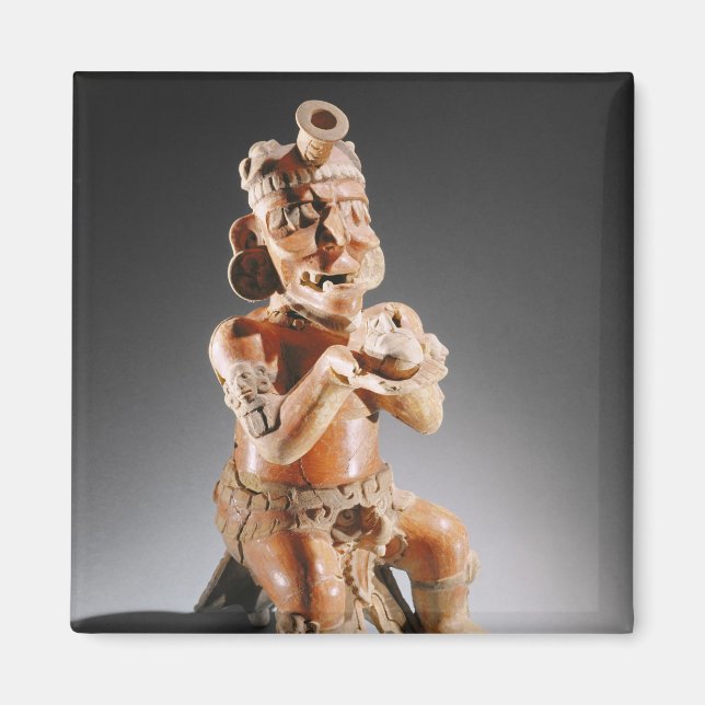 Polychrome two-part effigy vessel, perhaps magnet (Front)