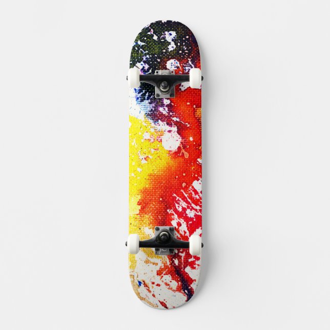 Polychromoptic #13C by Michael Moffa Skateboard (Front)