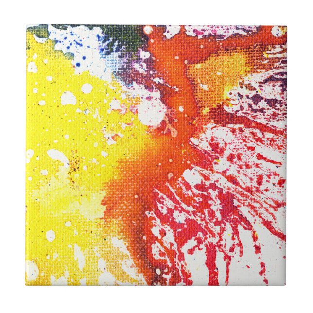 Polychromoptic #13E by Michael Moffa Tile (Front)