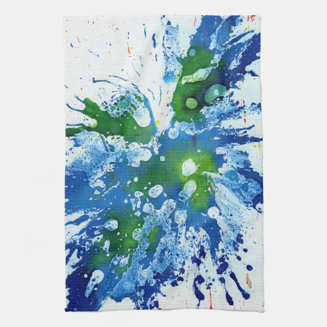 Polychromoptic #14 by Michael Moffa Kitchen Towel (Vertical)