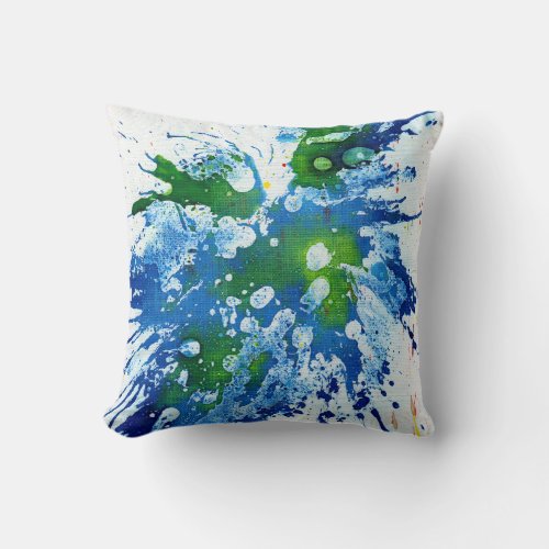 Polychromoptic 14 by Michael Moffa Throw Pillow