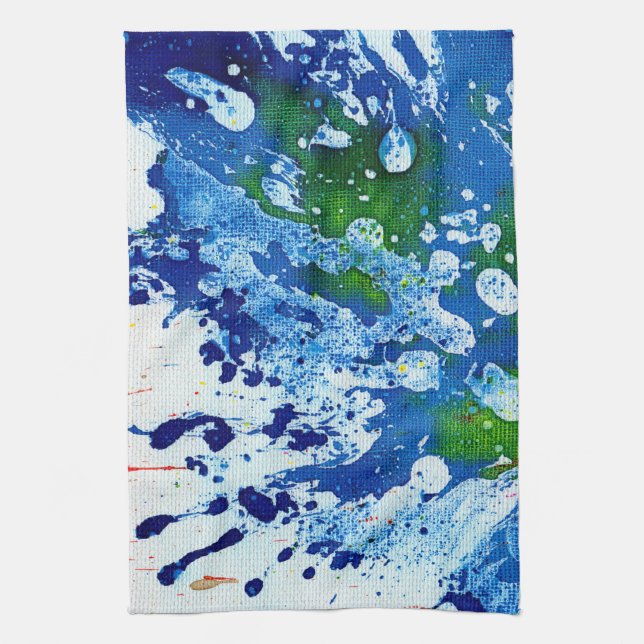 Polychromoptic #14B by Michael Moffa Kitchen Towel (Vertical)