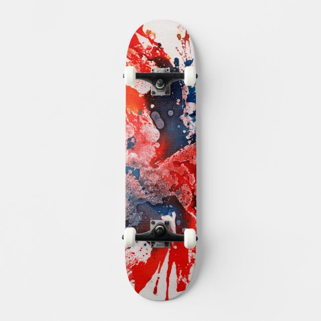 Polychromoptic #15 by Michael Moffa Skateboard Deck (Front)