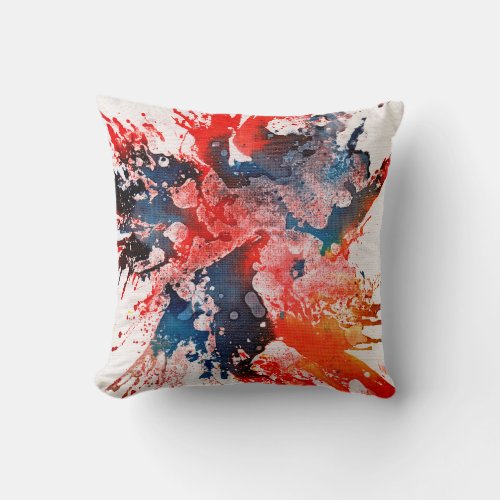 Polychromoptic 15 by Michael Moffa Throw Pillow