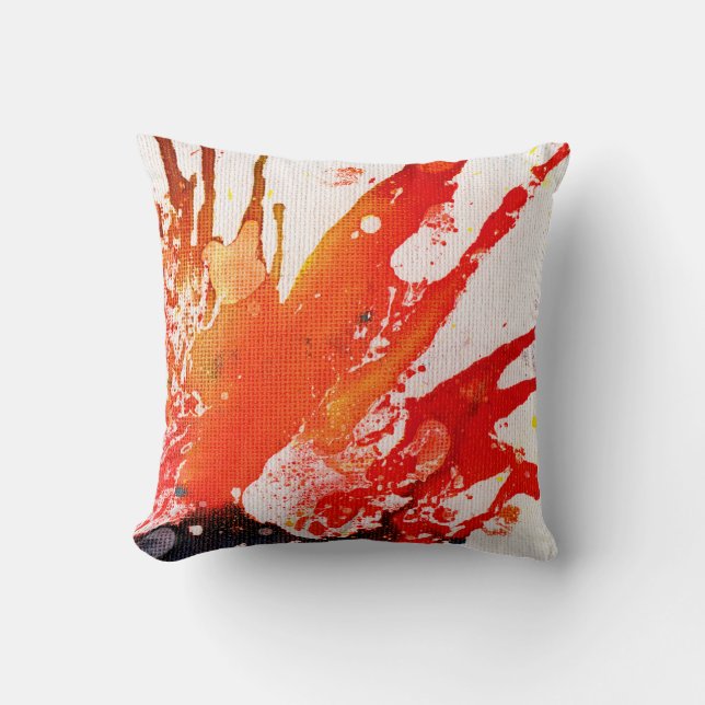 Polychromoptic #15B by Michael Moffa Throw Pillow (Front)