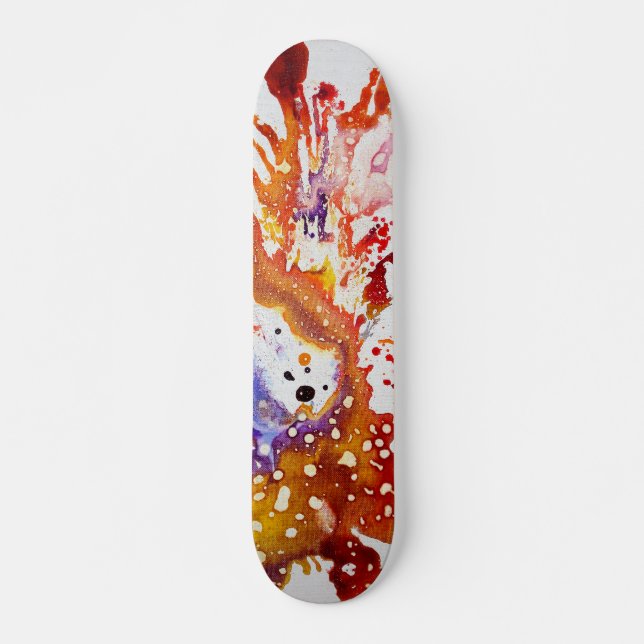 Polychromoptic #1 by Michael Moffa Skateboard Deck (Front)