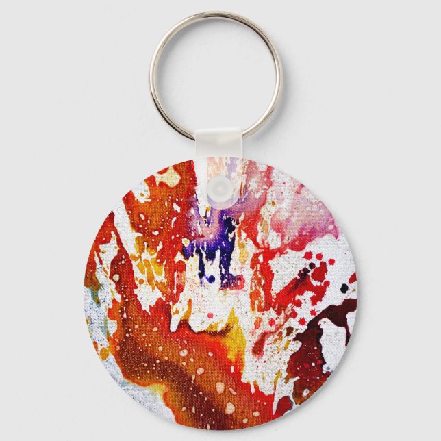 Polychromoptic #1A by Michael Moffa Keychain (Front)