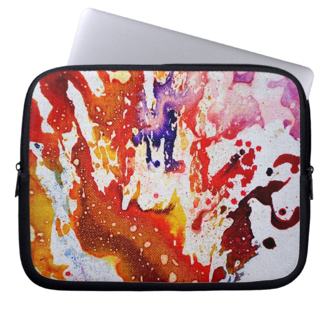 Polychromoptic #1A by Michael Moffa Laptop Sleeve (Front)