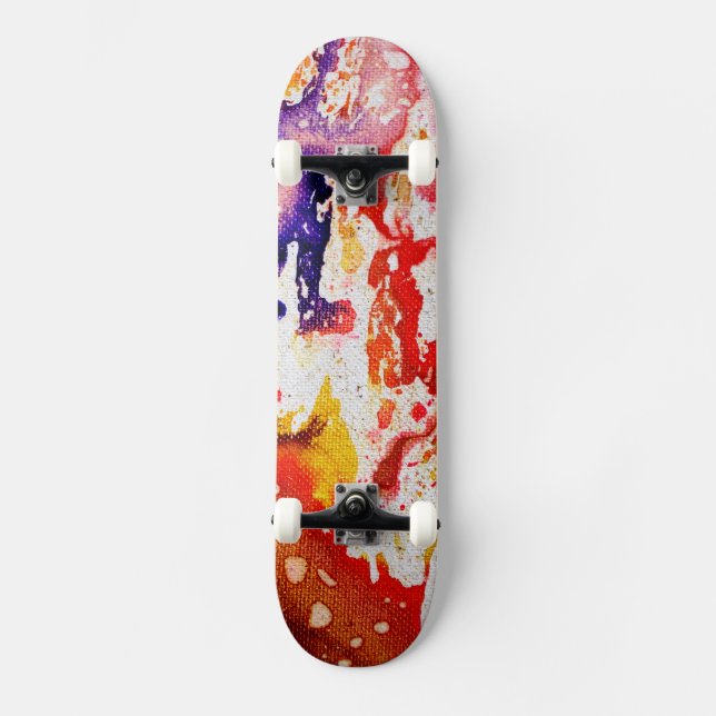 Polychromoptic #1A by Michael Moffa Skateboard Deck (Front)