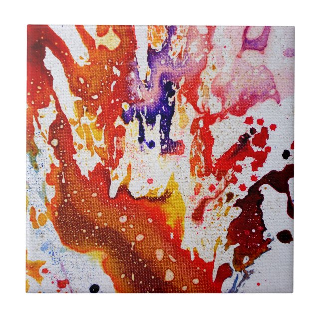 Polychromoptic #1A by Michael Moffa Tile (Front)