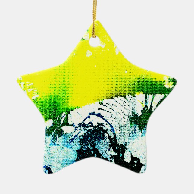 Polychromoptic #2A by Michael Moffa Ceramic Ornament (Front)