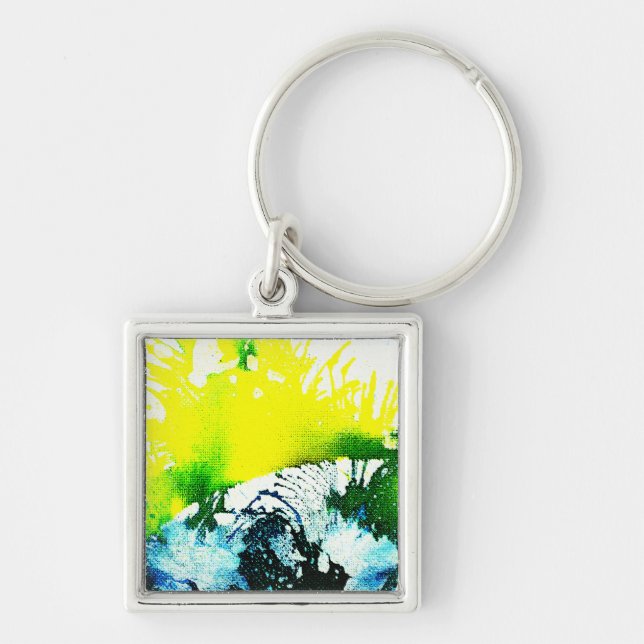 Polychromoptic #2A by Michael Moffa Keychain (Front)