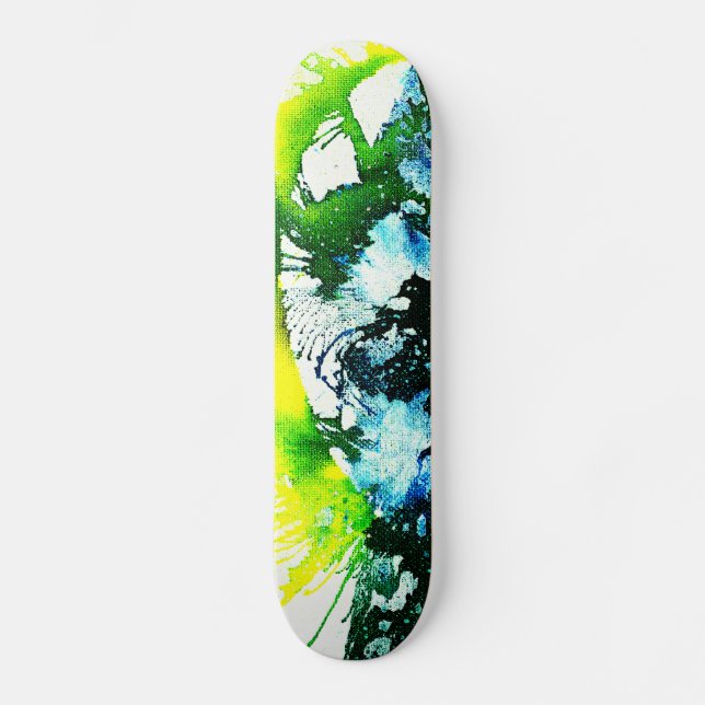 Polychromoptic #2A by Michael Moffa Skateboard (Front)