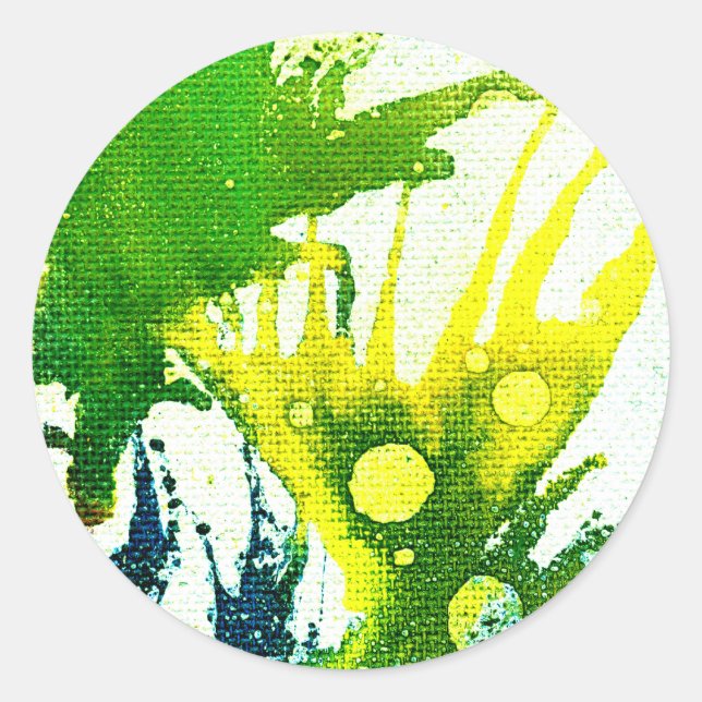 Polychromoptic #2B by Michael Moffa Classic Round Sticker (Front)