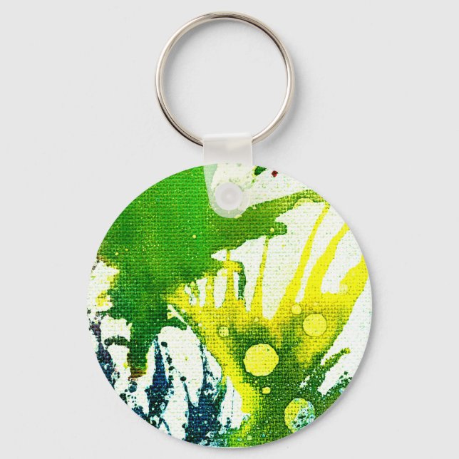 Polychromoptic #2B by Michael Moffa Keychain (Front)